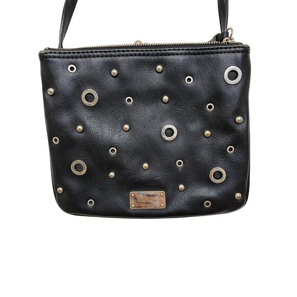nine west studded bag crossbody edgy goth grunge y2k concert minimalist - Picture 2 of 5